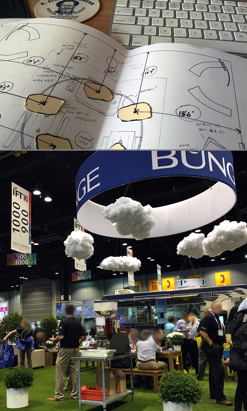 Environmental Branding in Bunge Trade Show Booth